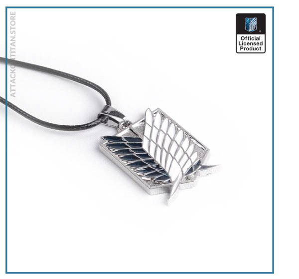 Attack on Titan Necklace - Wings of Liberty Shingeki No Kyojin Silver & Gold Necklace - Image 2