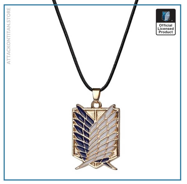Attack on Titan Necklace - Wings of Liberty Shingeki No Kyojin Silver & Gold Necklace - Image 3