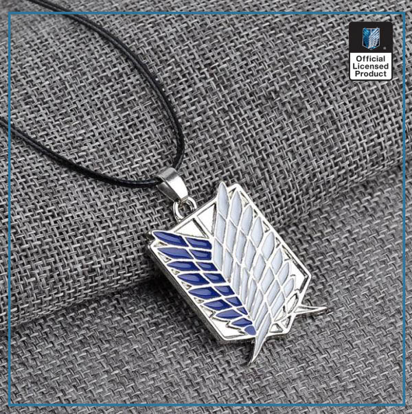 Attack on Titan Necklace - Wings of Liberty Shingeki No Kyojin Silver & Gold Necklace - Image 4