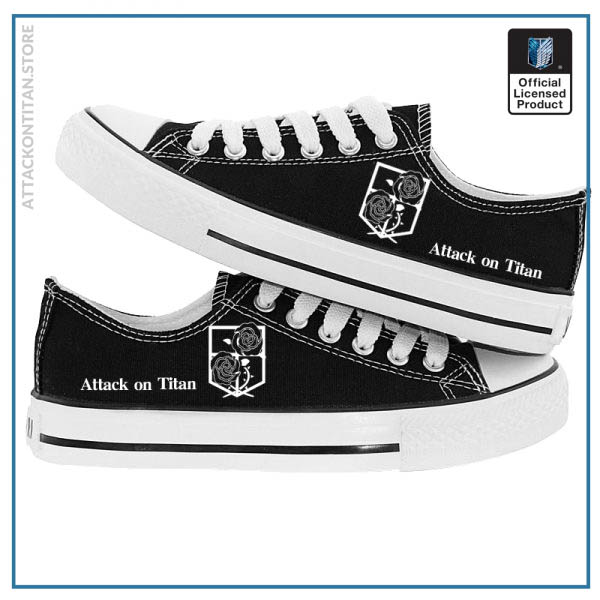 Attack on Titan Shoes Merch: Attack on Titan Low-Top Converse