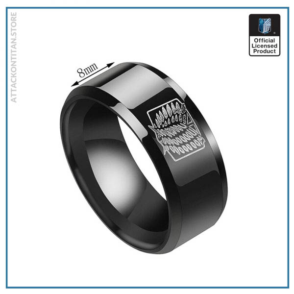 Anime Attack on Titan Rings - Levi Ackerman Cosplay Ring - Image 2