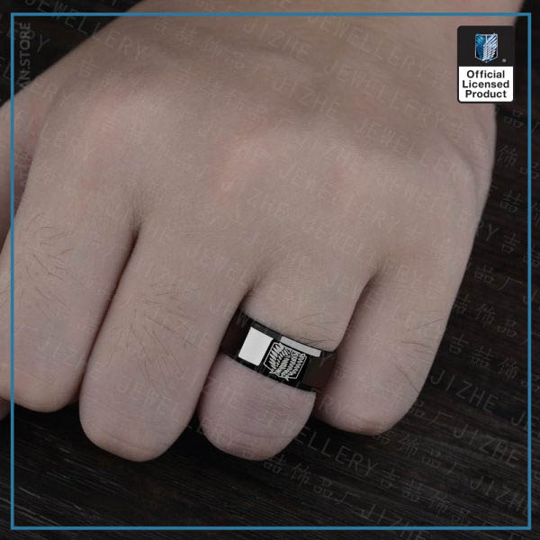 Anime Attack on Titan Rings - Levi Ackerman Cosplay Ring - Image 3