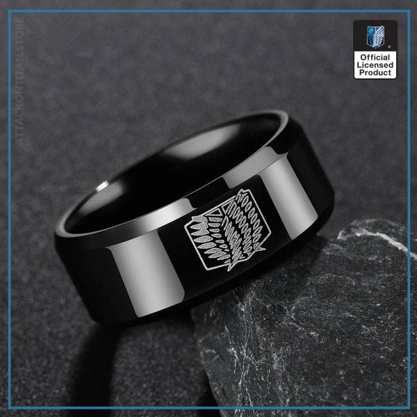 Anime Attack on Titan Rings - Levi Ackerman Cosplay Ring - Image 5