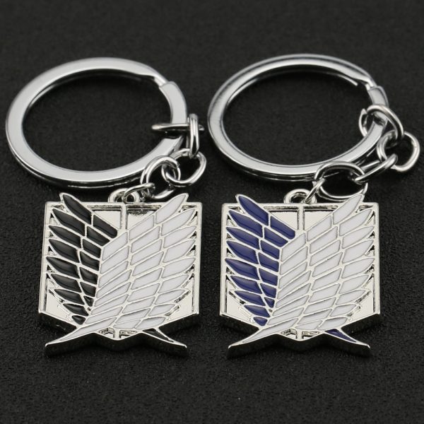 Attack on Titan Keychain Merch - Shingeki no Kyojin Wings of Freedom Metal Pendants Keychain Merch - Image 2