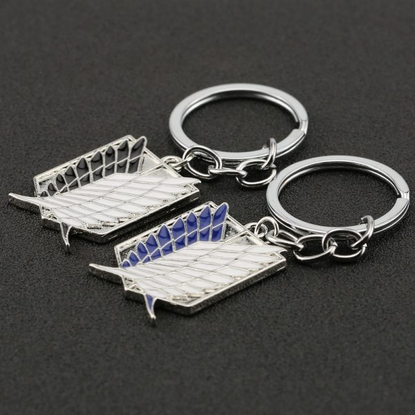 Attack on Titan Keychain Merch - Shingeki no Kyojin Wings of Freedom Metal Pendants Keychain Merch - Image 4
