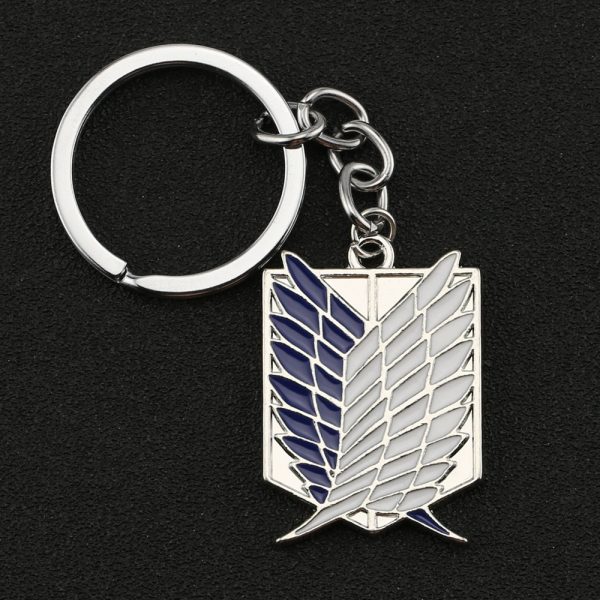 Attack on Titan Keychain Merch - Shingeki no Kyojin Wings of Freedom Metal Pendants Keychain Merch - Image 5