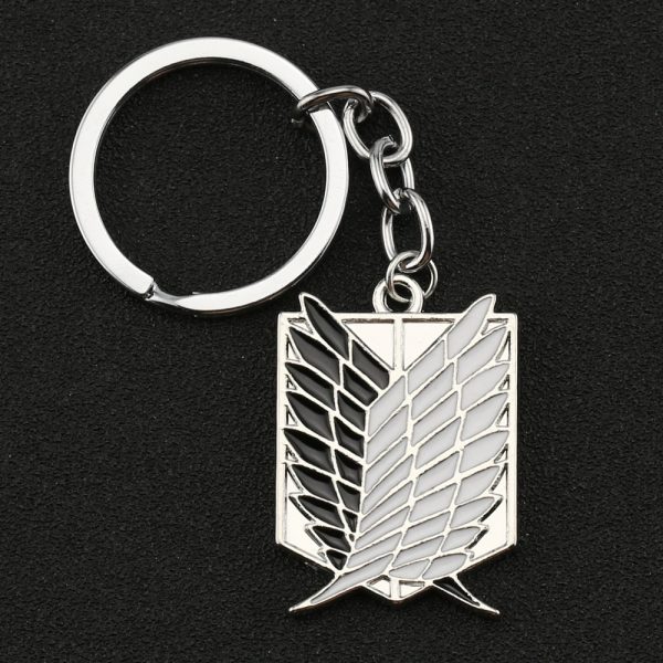 Attack on Titan Keychain Merch - Shingeki no Kyojin Wings of Freedom Metal Pendants Keychain Merch - Image 6
