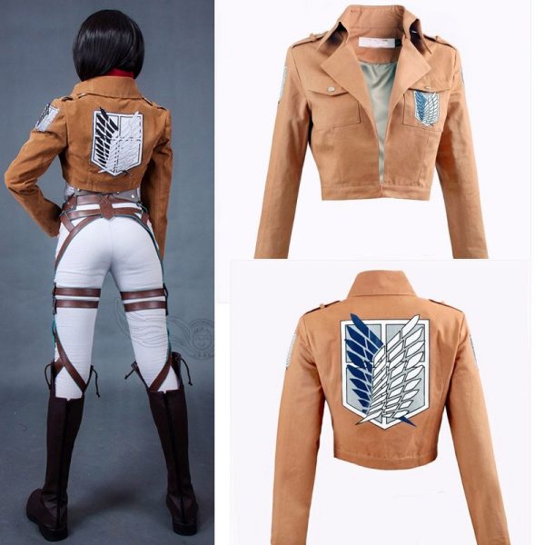 Attack On Titan Cosplay: Eren Jaeger And Mikasa Ackerman Costume - Image 4