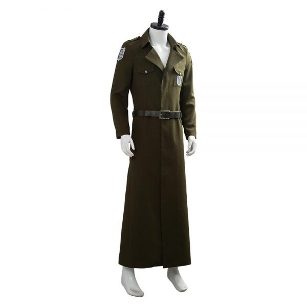 Attack on Titan Cosplay Merch: Levi Ackerman Scouting Legion Soldier Coat Trench Jacket - Image 5