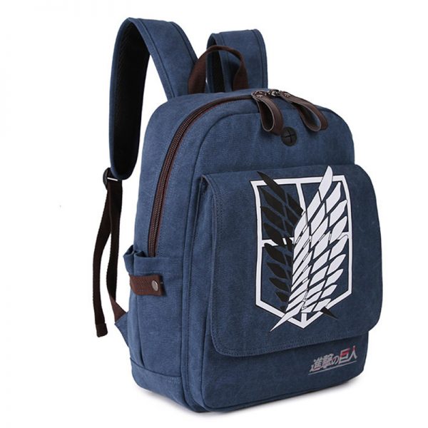 Attack on Titan Backpack Men Women Canvas Japan Anime Printing School Bag for Teenagers Travel Bags Mochila Galaxia BP0153