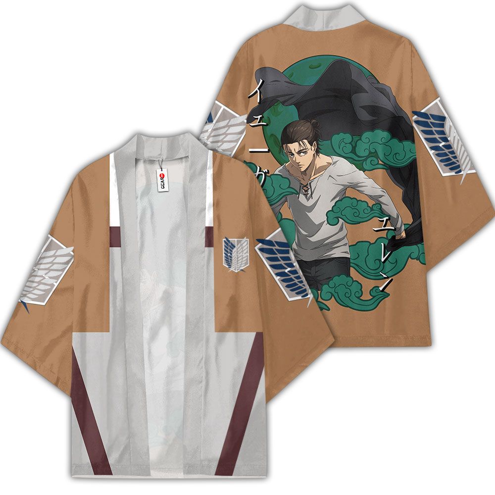 Attack on Titan Kimono - Eren Yeager Kimono Custom Merch  Clothes GOT1308