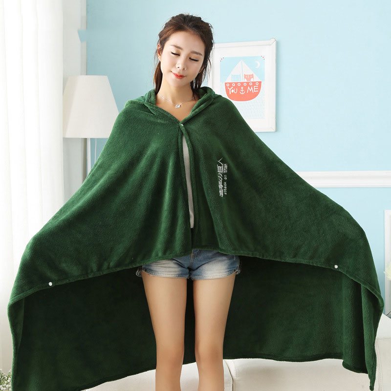 Attack On Titan Blanket - AOT Flannel Hoodie Cosplay Winter Cloak