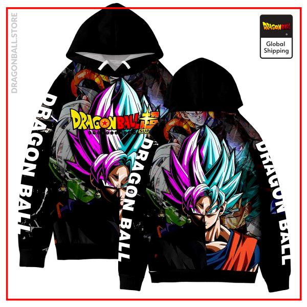 Dragon Ball Hoodies – SSJ Blue Goku & SSR Goku Black Hoodie DBM2806