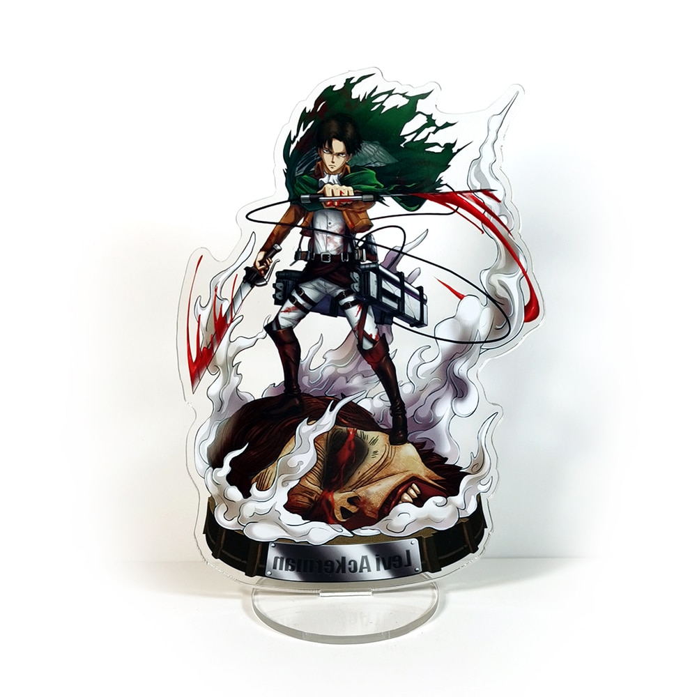 Attack On Titan Figure - Levi Ackerman Fighting Acrylic Stand Figure