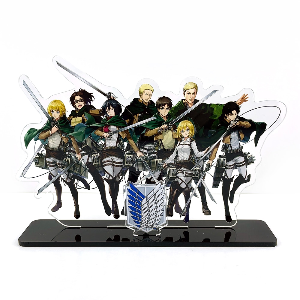 Attack On Titan Figure - Mikasa Eren Armin Levi Erwin Hange HM Acrylic Stand Figure