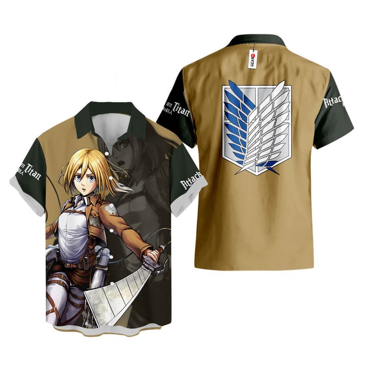 Attack On Titan Hawaiian T-shirts - Krista Lenz Hawaiian T-shirt IP2006