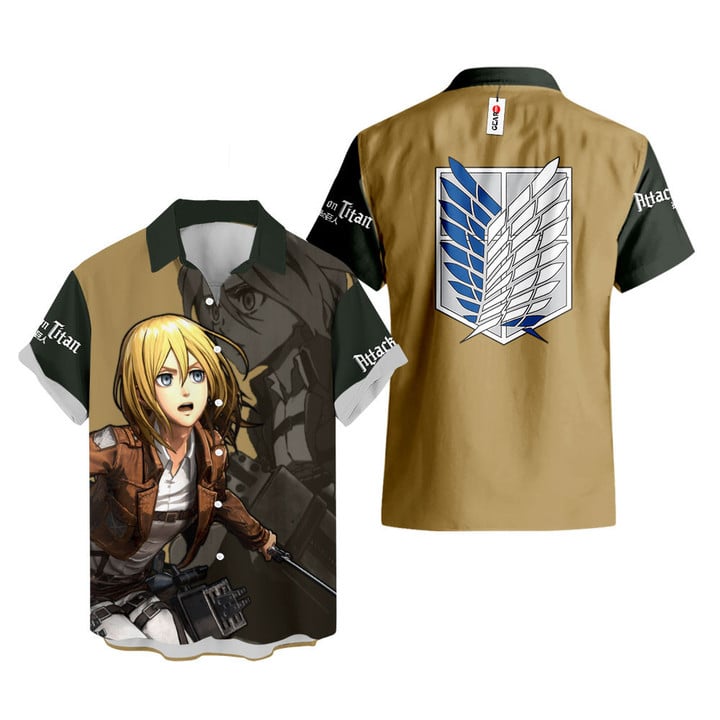 Attack On Titan Hawaiian T-shirts - Historia Reiss Hawaiian T-shirt IP2006